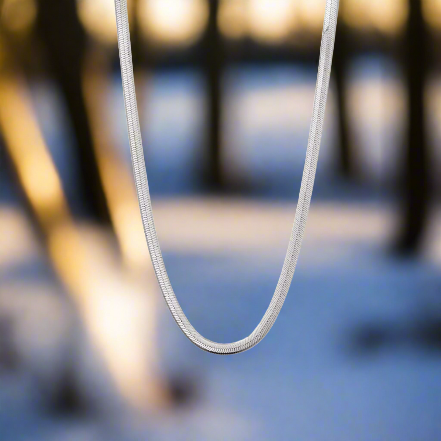 The Bold Herringbone Chain Necklace